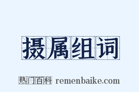 摄属组词是什么意思的图片